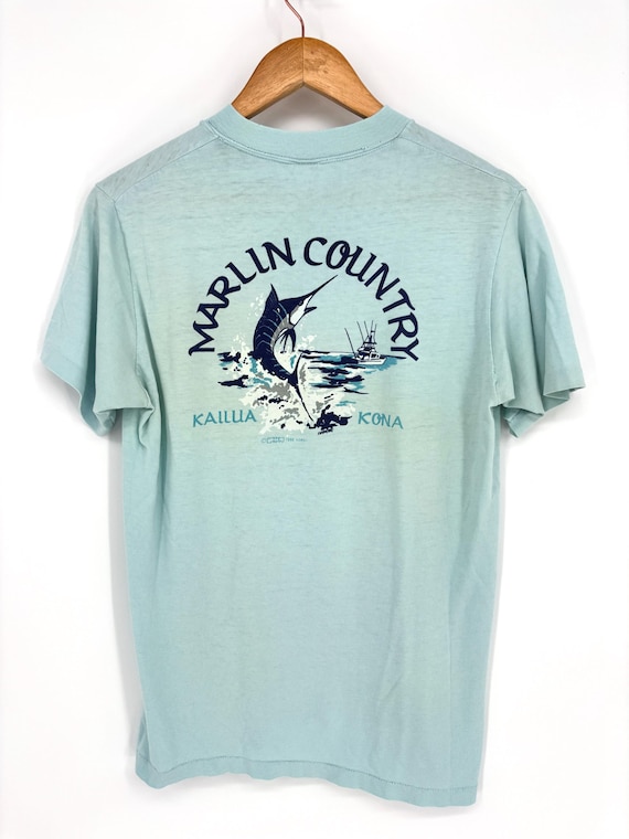 Vintage 1980 Crazy Shirts Hawaii Marlin Country Kailua Kona