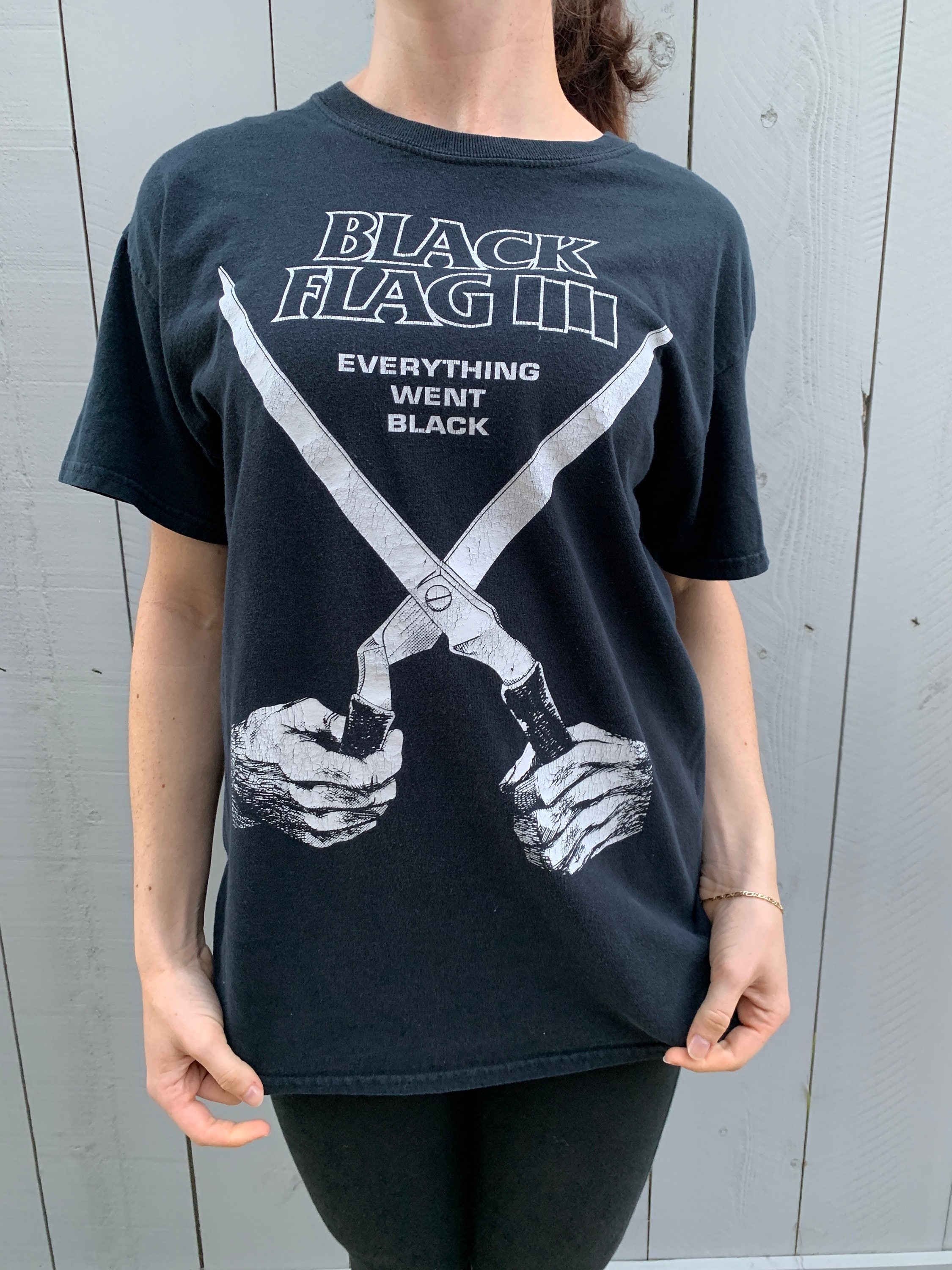 Discover Vintage Black Flag T-shirt, Everything Went Black