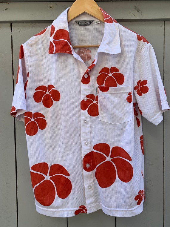 Vintage Quiksilver Hawaii Floral Button Down Shir… - image 2