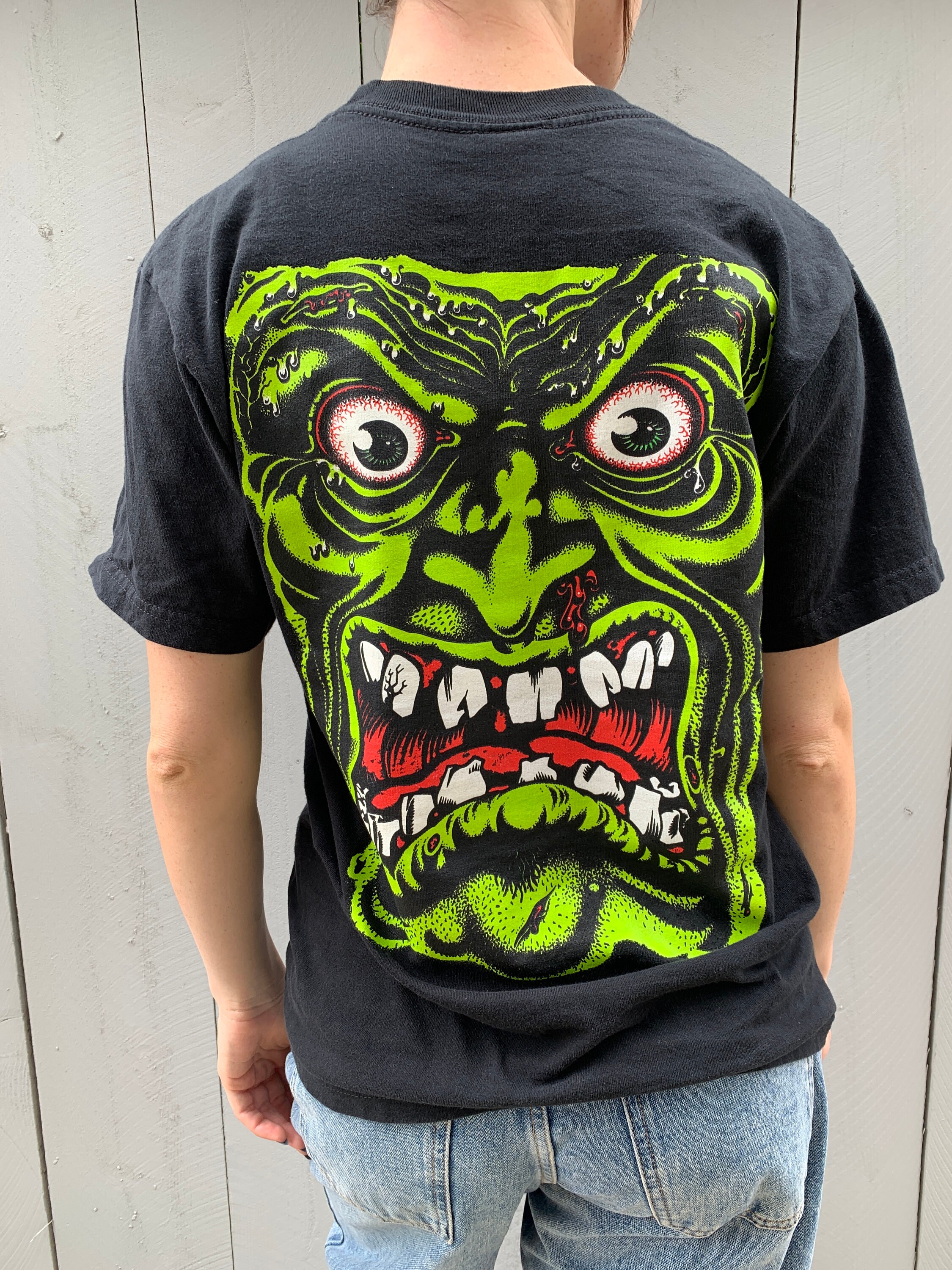 Vintage Y2K Santa Cruz Rob Roskopp Tee, Size Small, Excellent 