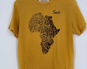 Vintage Remi Relief Africa Art Tee, Size Medium