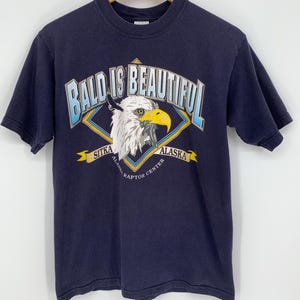 Vintage Alaska Bald Eagle tee, Sitka Alaska Bald is Beautiful Tee, Excellent Condition and Fade