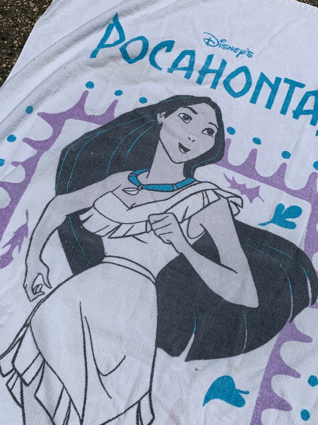 Vintage Disney Pocahontas Beach Towel Excellent Condition Etsy