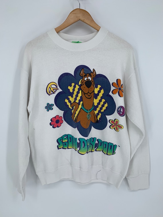Vintage Scooby Doo Crewneck Fleece Sweatshirt, Exc