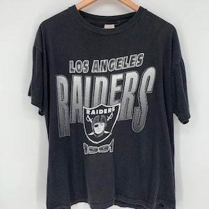 90s NFL LOS ANGELES RAIDERS Tシャツ シングル 90s Los Angeles RAIDERS T-shirt by Michael Johnson T's / NFL
