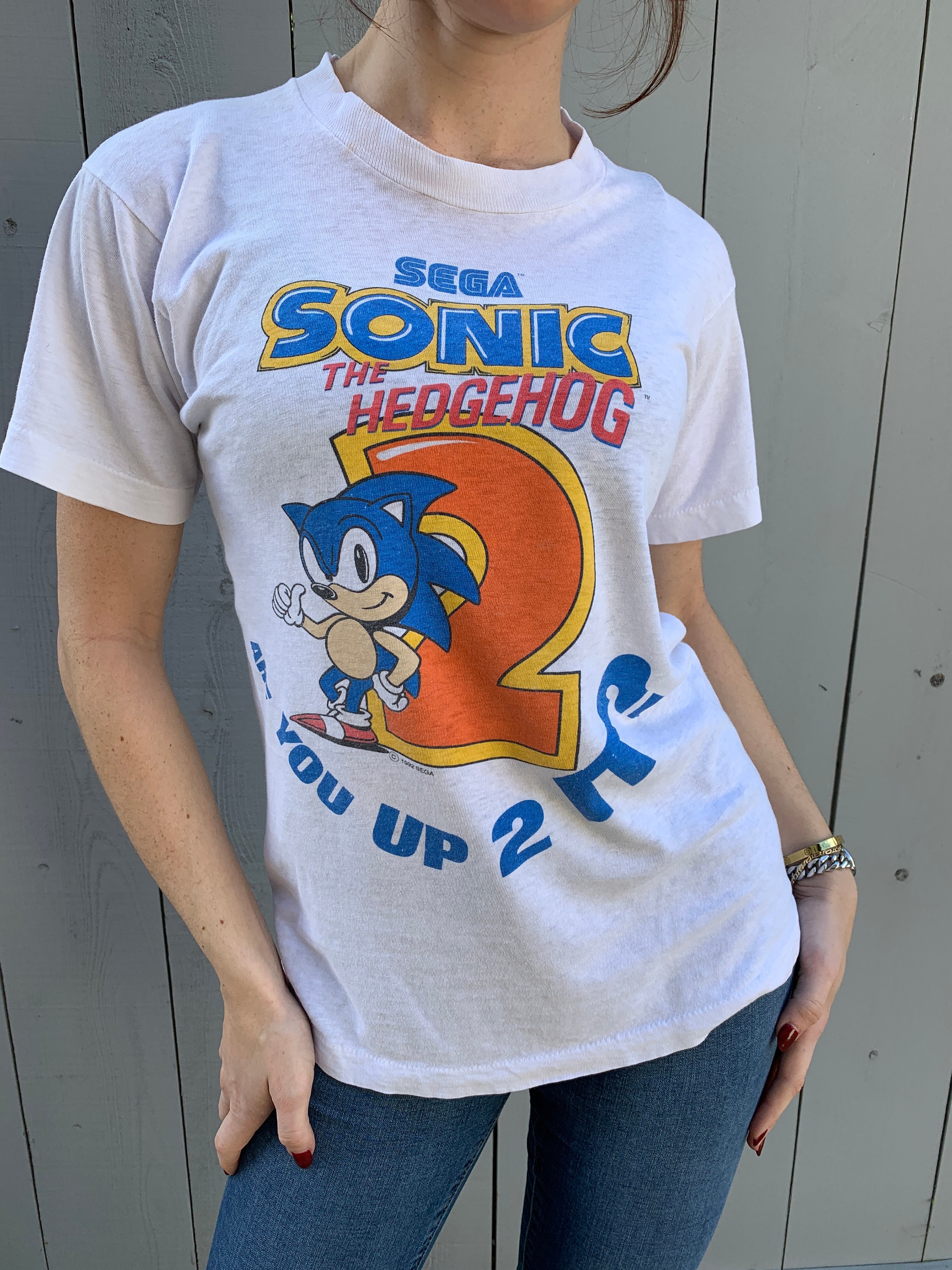 Rare Vintage 1992 Sega Genesis Sonic the Hedgehog Movie Tee