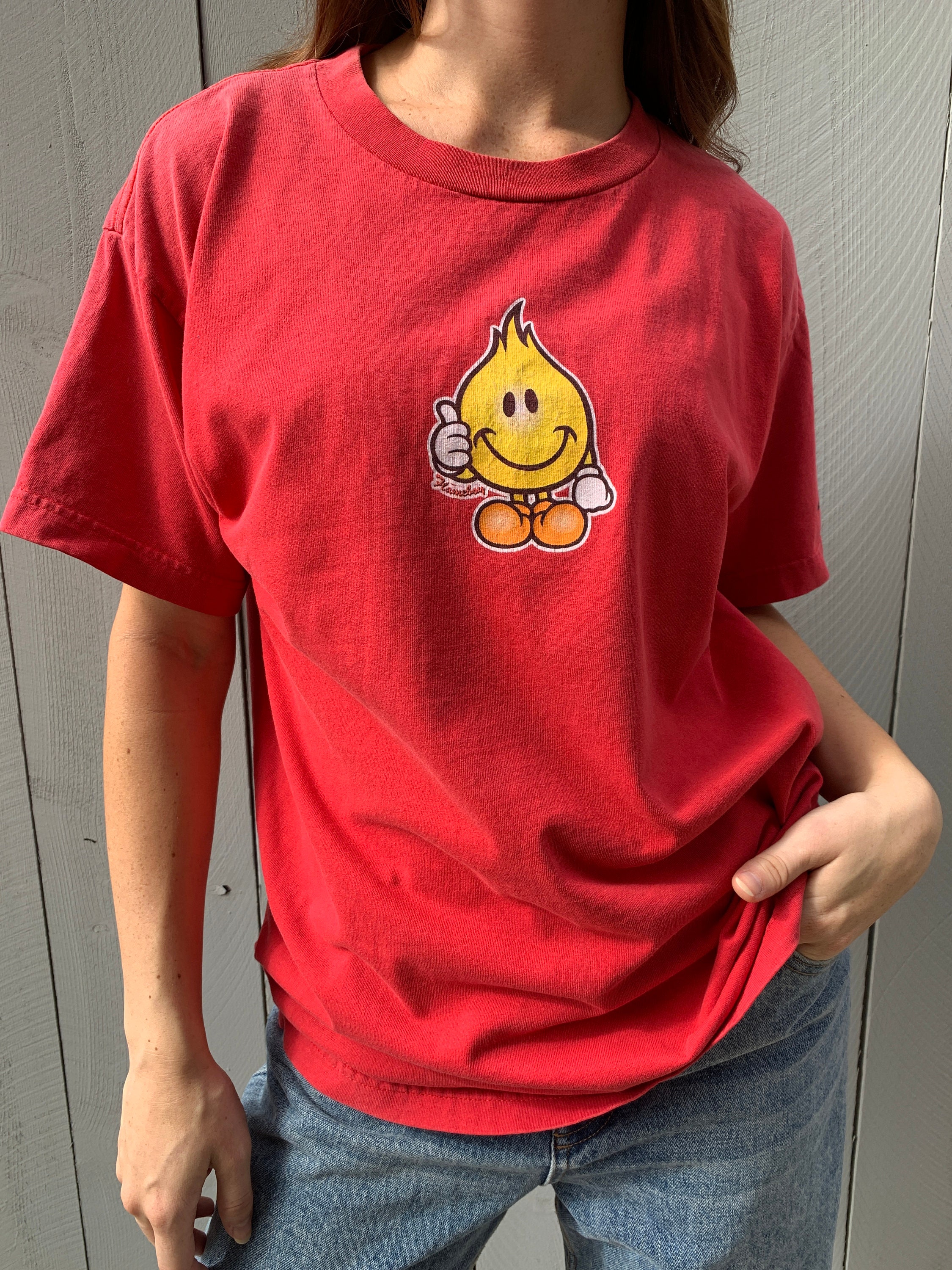 Vintage World Industries Flameboy Tee Excellent Condition Made in USA Youth XL