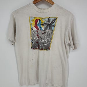 Vintage 1985 Grateful Dead Tee, Size Large, Single Stitch, Made in USA