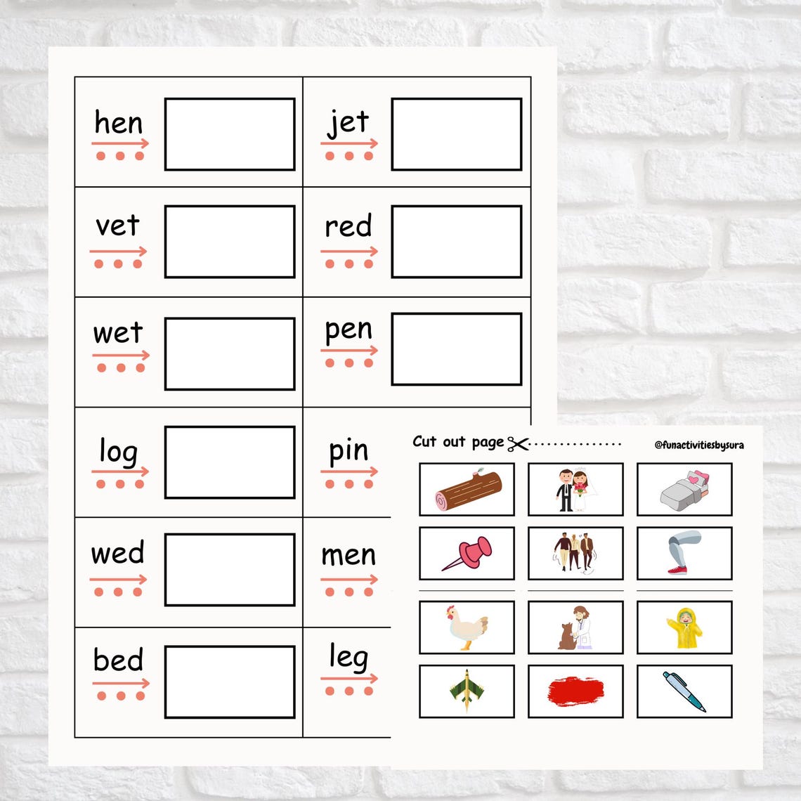 CVC Words Busy Book, Printable Flashcards, Word Lists and Activities ...