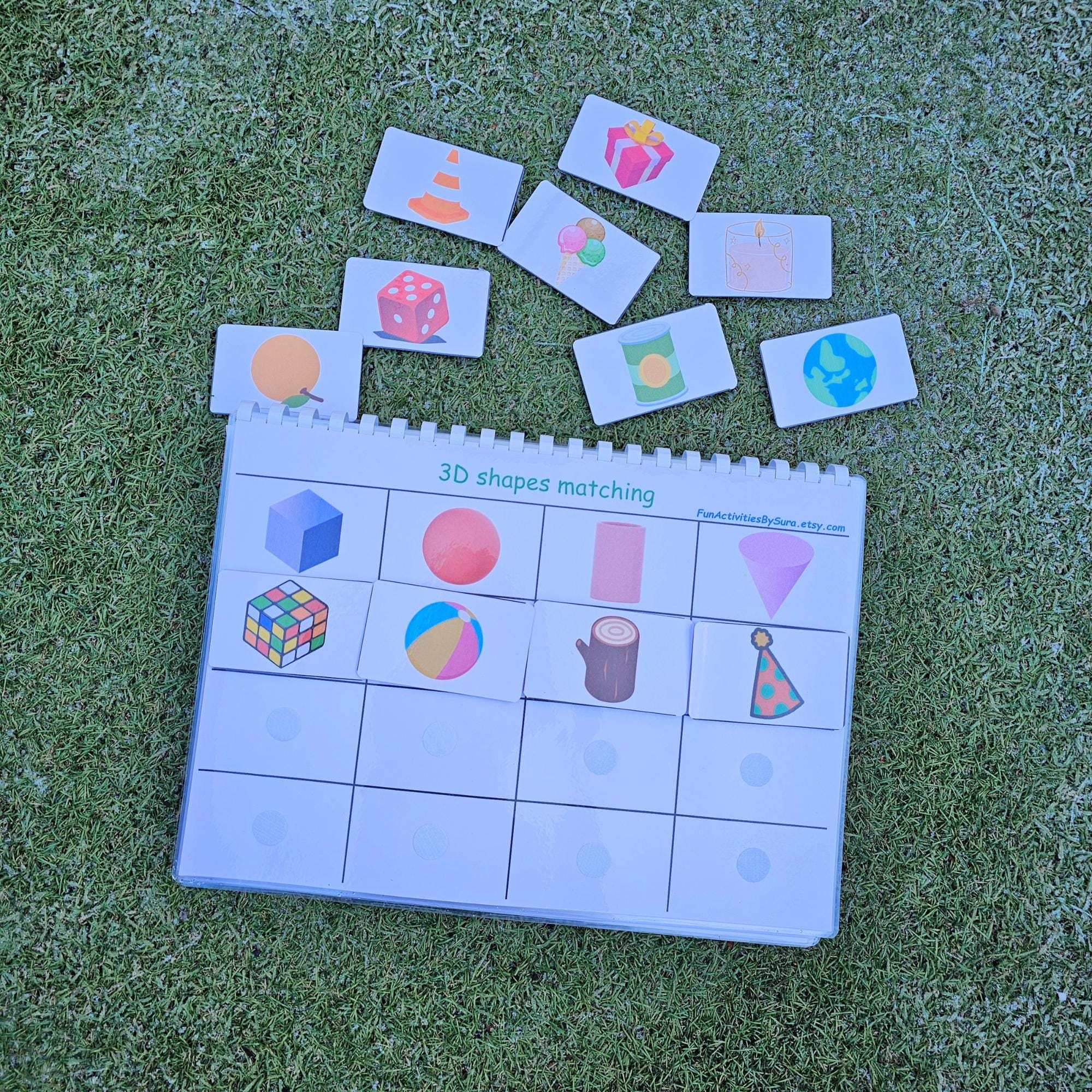 Busy Book Matching Patterns: 3D Shapes & Weather (digital Download) - Etsy