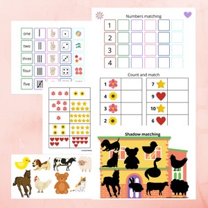Toddler Busy Book Printable Busy Book Learning Activity for - Etsy