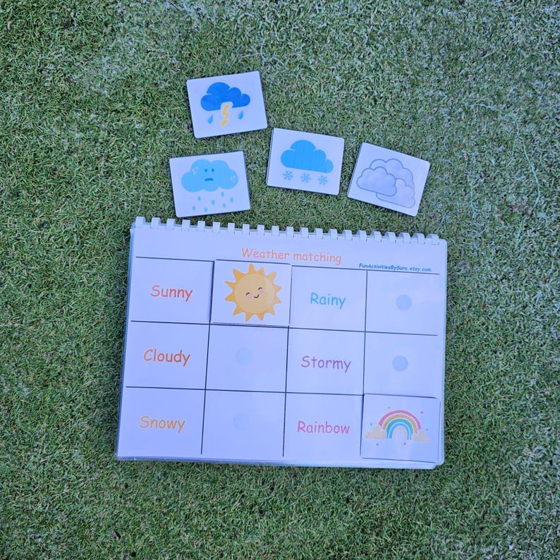 Busy Book Matching Patterns: 3D Shapes & Weather (digital Download) - Etsy