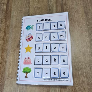 My spelling busy book, spelling game, learning activities, learning to spell, I can spell words, spelling activities, literacy game, spell. image 6