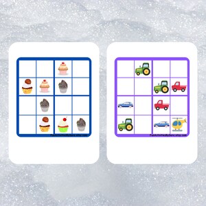 Sudoku Puzzle Book for Kids, Sudoku for kids, Spring activities for kids, kids sudoku 4x4, puzzles logic, sudoku game, preschool worksheets