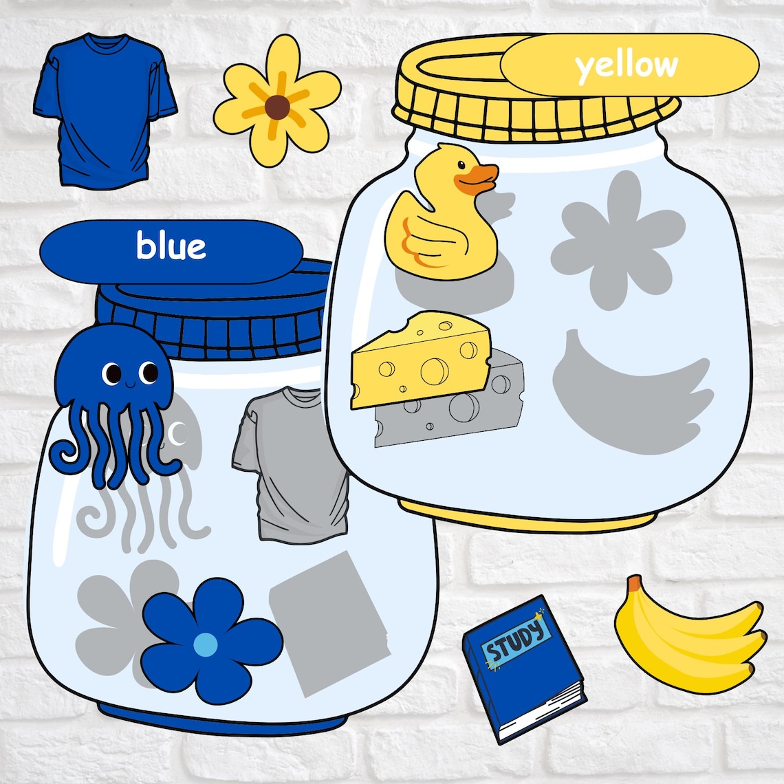 Matching Color Jars Color Matching Jar Game: Montessori Homeschool Activity (digital ...