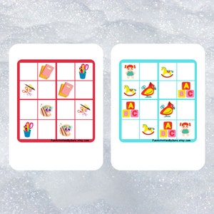 Sudoku Puzzle Book for Kids, Sudoku for kids, Spring activities for kids, kids sudoku 4x4, puzzles logic, sudoku game, preschool worksheets