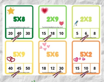 Division and multiplication clip cards activities , Maths activities, Division, Maths revision , Year1 maths, Printable worksheets
