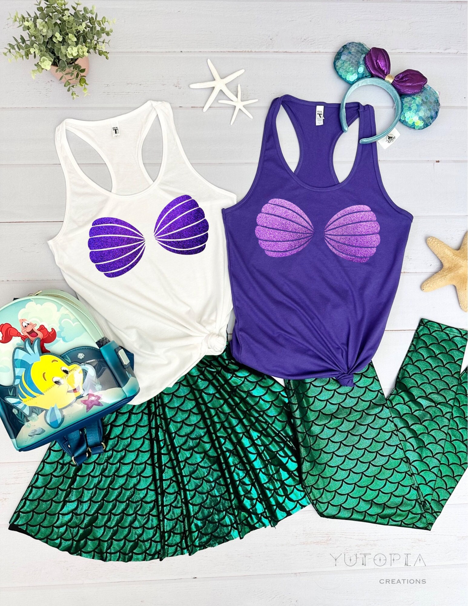 Ariel Shell Bra Tank 