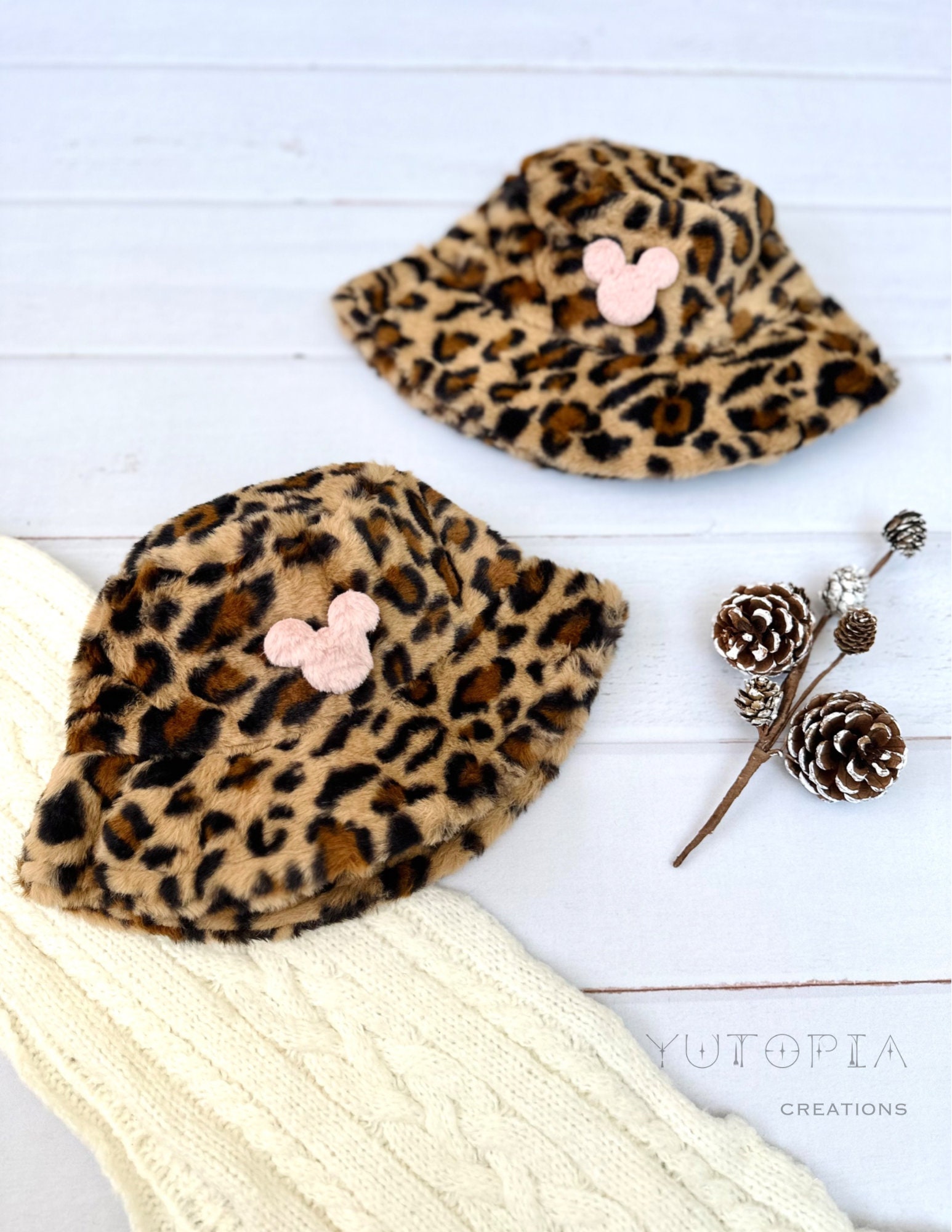 Leopard Mickey Mouse Ears Hat / Baseball Cap Disney Leopard Hats for Women | Mercari main image 4