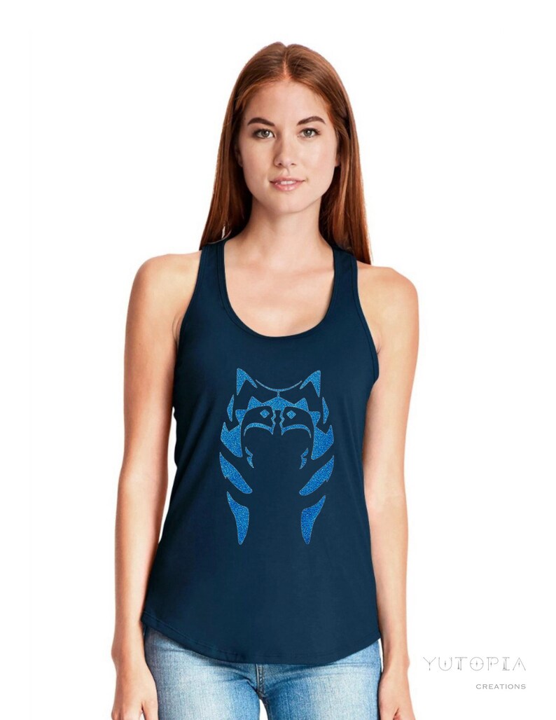 Star Wars Ahsoka Tano Inspired Tank Top Run Disney Tank Top Etsy