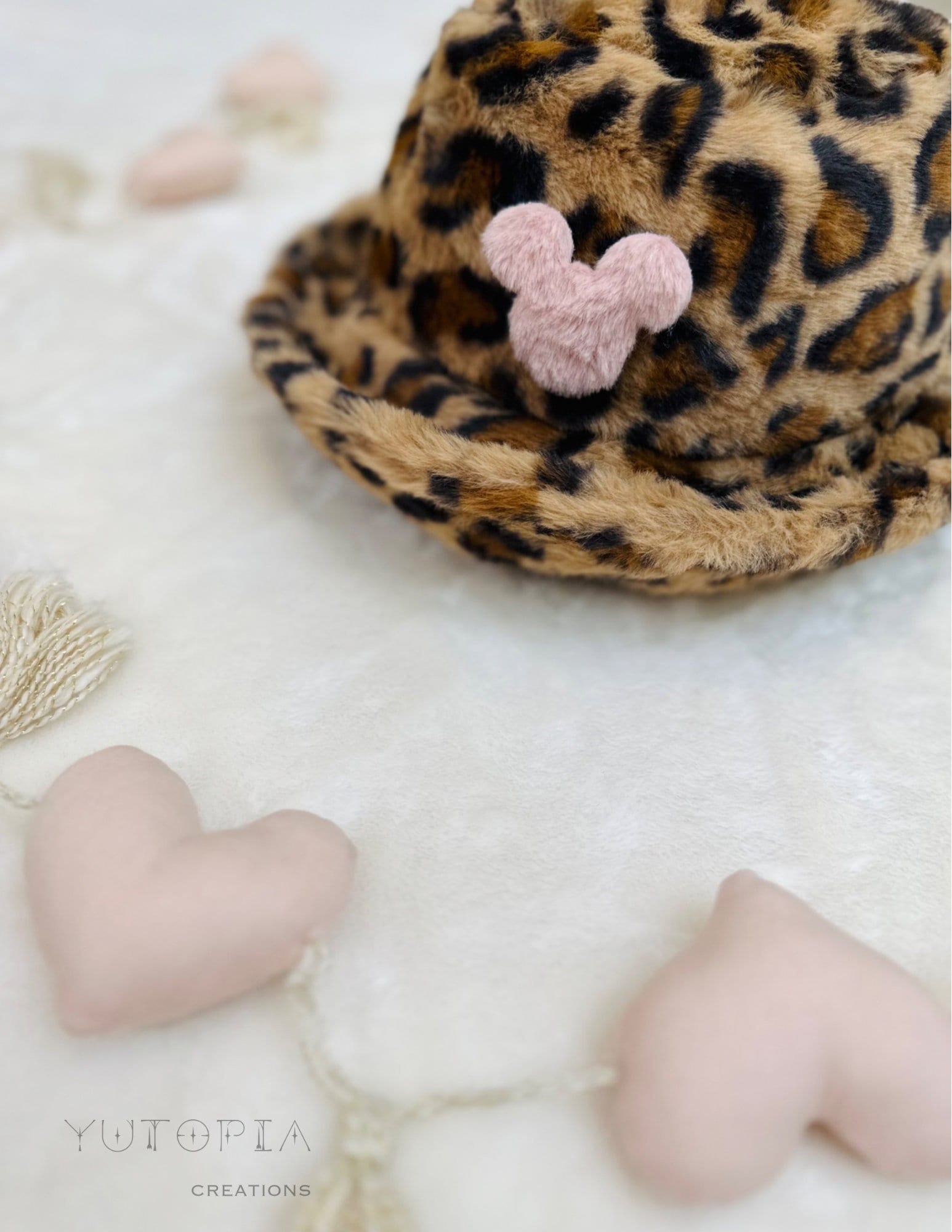 Disney, Mickey Mouse Fuzzy Patch,leopard Pattern Fluffy  display picture 3