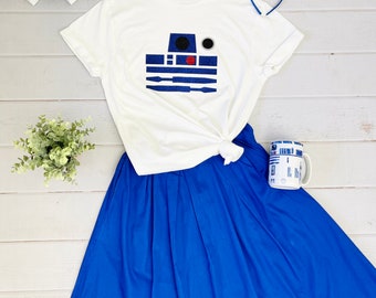 Disney Store Parks R2-D2 Girl Tutu Dress Up Kids Costume Star Wars Force Droid 