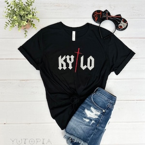 Star Wars, Kylo Ren, Rock band logo inspired,  Sparkly Minimalist  t shirt