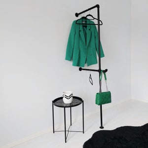 Wall coat rack, multipurpose coat hanger, sturdy and high quality clothes hanger, pipe rack, retail display, stylish pipe shelf, coat rack