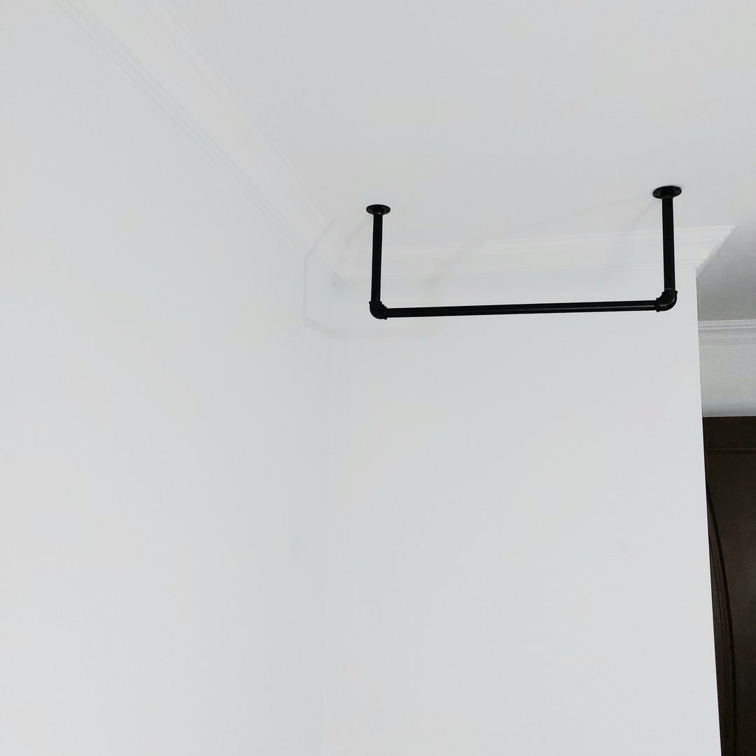 Ceiling Clothes Rack, Minimalistic Clothes Rack, Ceiling Mounted ...