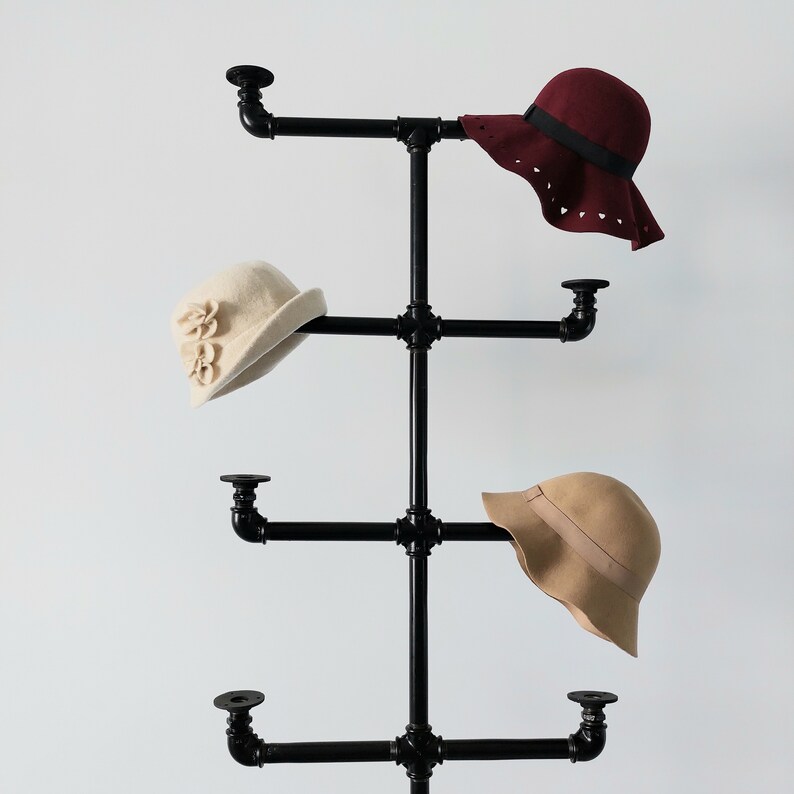Hat Rack Industrial Style Hat Storage Steampunk Hat Rack Etsy