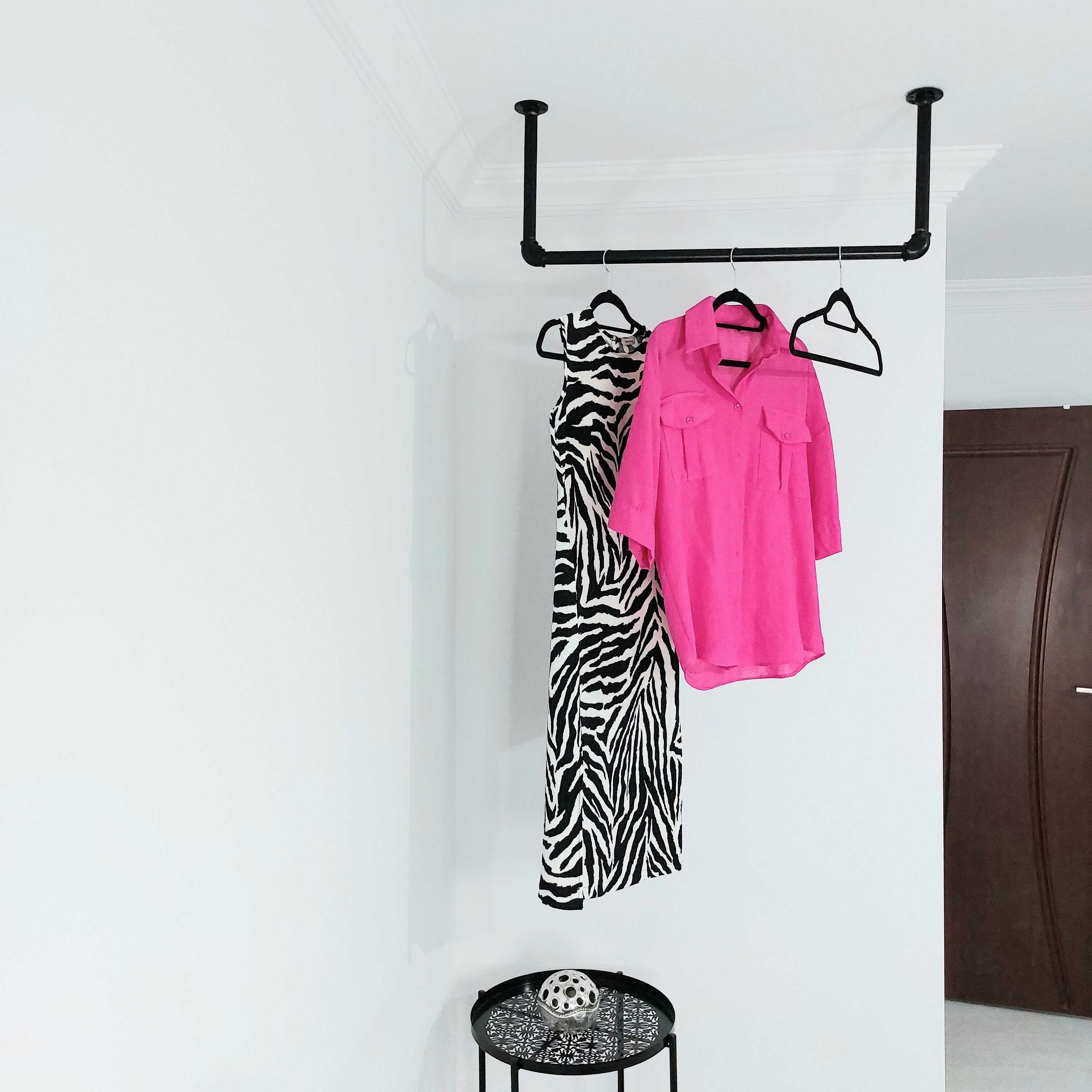 Ceiling Clothes Rack, Minimalistic Clothes Rack, Ceiling Mounted ...