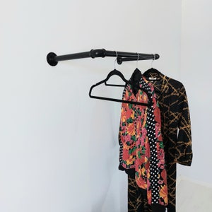 estantes industriales, estantes flotantes, estante para percheros, estante de exhibición, colgadores de ropa montados en la pared, colgador de cuarto de lavado, colgador de cuarto de lavado