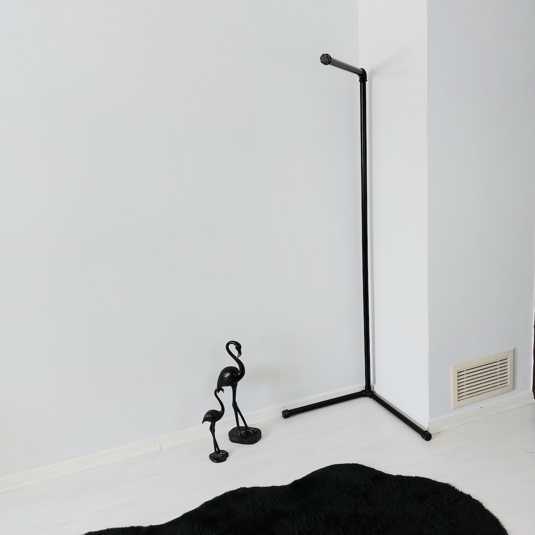 Corner Clothes Rack, Corner Hanging Rack, Laundry Room Drying Rack