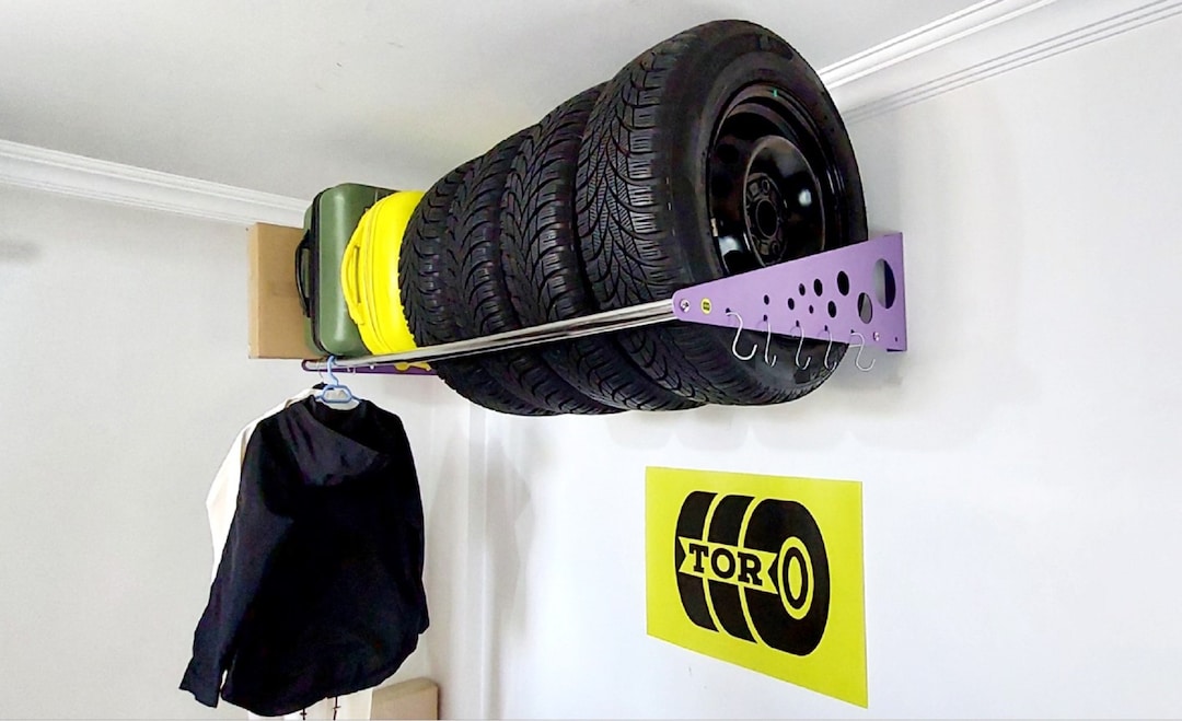 Garage Storage Tire Storage Red Shelf Colorful Shelf Wall Mount Garage Rack Garage Racking System Blue Shelf Garage Heavy Duty Rack Etsy