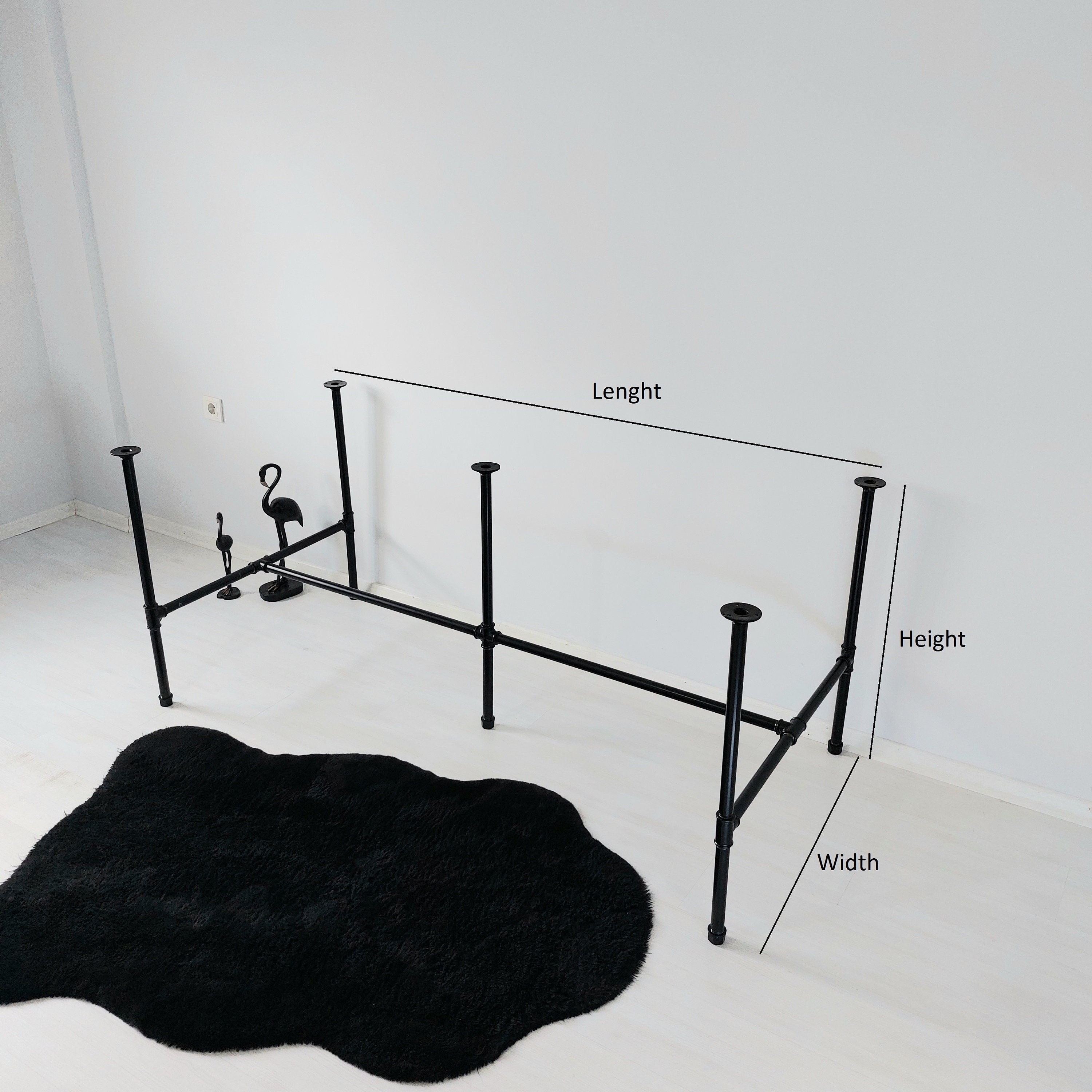 Industrial Pipe Legs Dining Table Legs Desk Table Legs Etsy