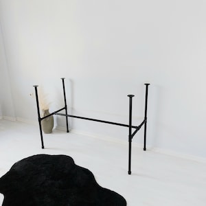 Dining table legs, desk legs, office table leg, iron table legs, table supports, bar height, table base, handmade metal tube legs, pipe legs