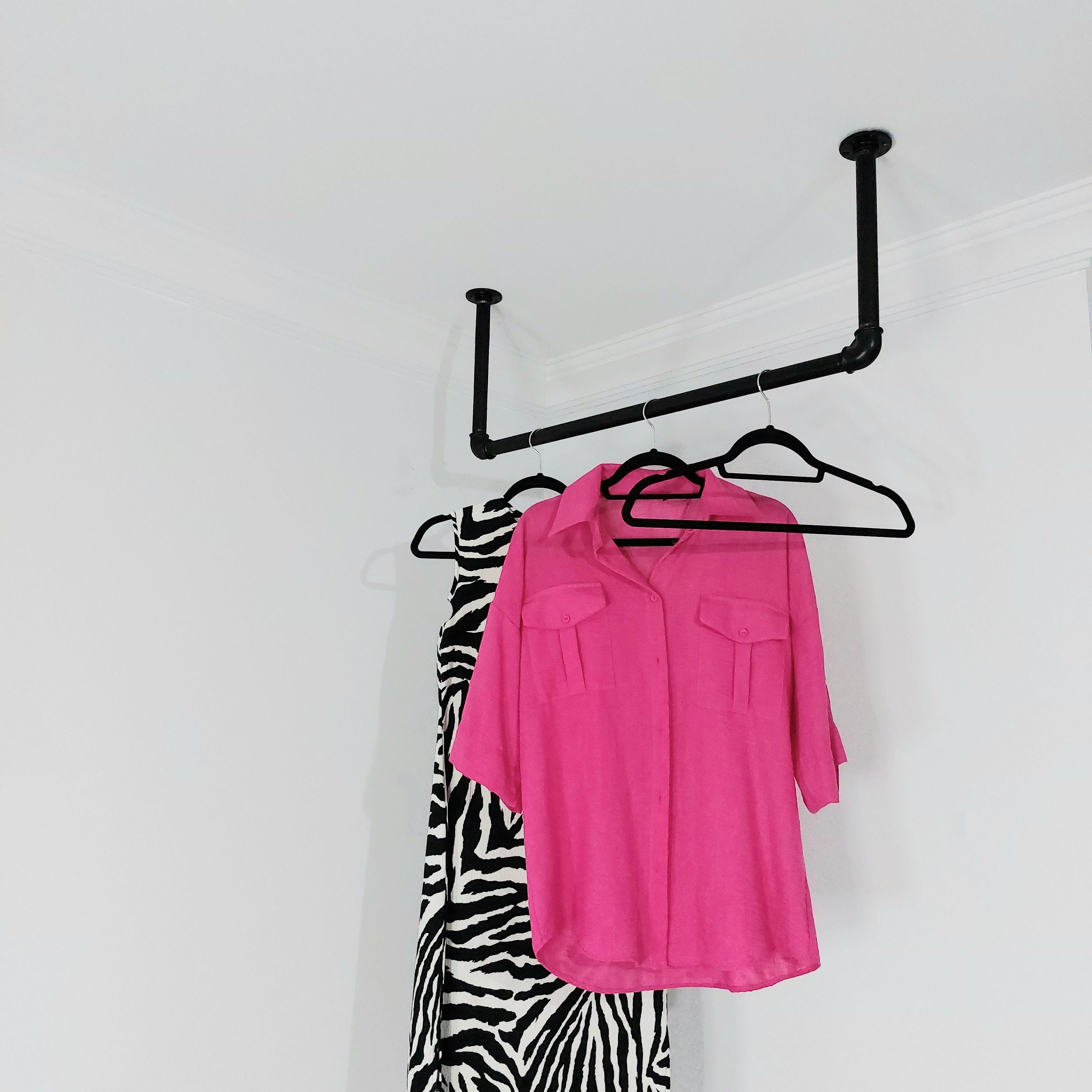 Ceiling Clothes Rack, Minimalistic Clothes Rack, Ceiling Mounted ...