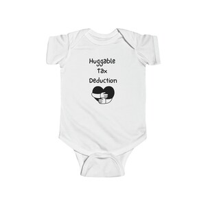 Huggable Tax Deduction | Accounting Baby | Accounting Shirts | Baby Onesie | Accounting Humor | Finance Shirt | Baby Gift for CPA Parents