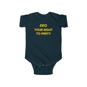 FIFO Your Right to Party | Accounting Shirts | Baby Onesie | Accounting Baby | Finance Shirt | Baby Gift for CPA Parents | Accounting Gift