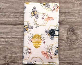 Tea Wallet, Tea Bag Holder, Tea Bag Wallet, Teabag Wallet, Teabag Holder, Tea Bag Cozy, Bee Wallet, Bumblebee Wallet,  Tea Lover