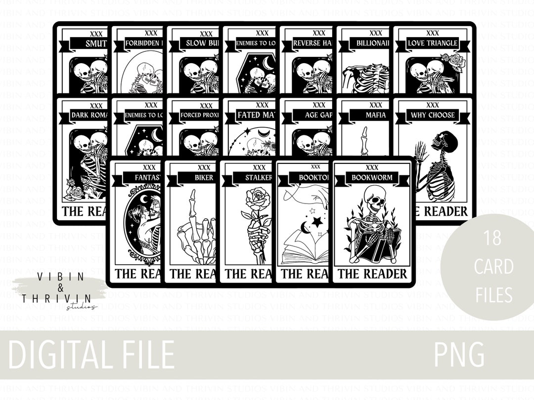 Book Trope Tarot Cards, Dark Romance Trope, Tarot Cards, Book Tropes