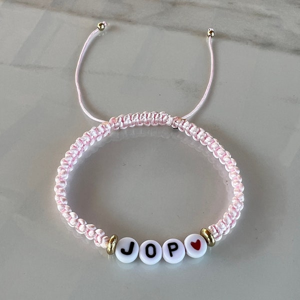 Pink JOP bracelet
