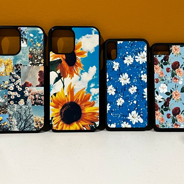 Aesthetic flowers phone case