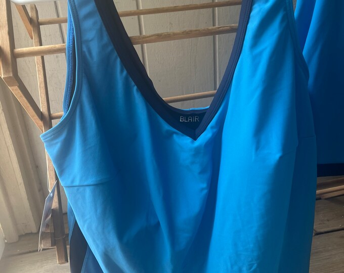 Prettiest Blue 2 Piece Bathing Suit Size 20 W Top Size 20W Bottom Swim