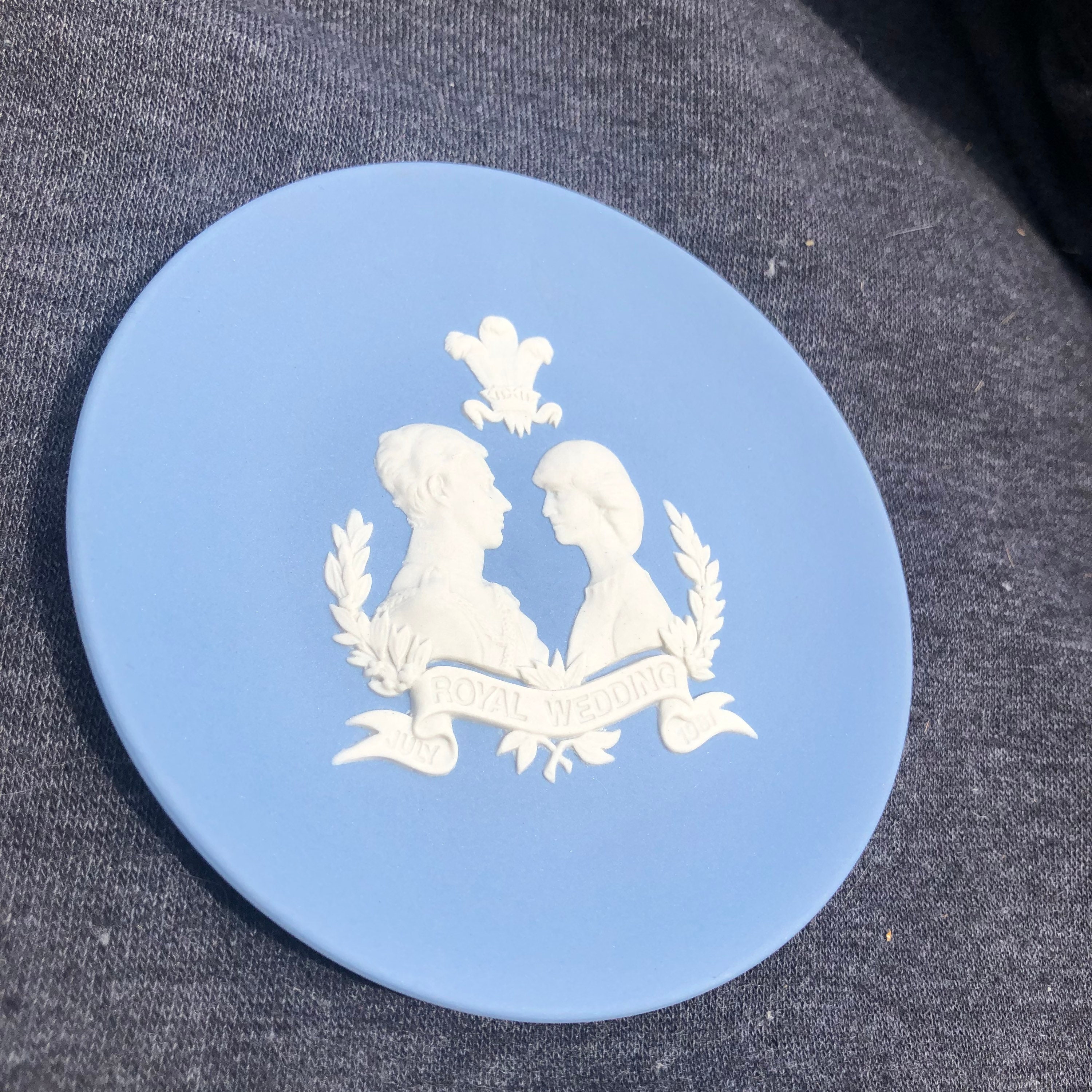 Wedgwood Royal Wedding 1981 Princess Diana and Charles Light Blue