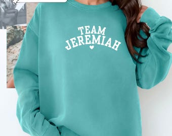 team jeremiah crewneck | the summer i turned pretty | unisex comfort colors 1566 sweatshirt | team belly conrad tsitp merch cousins beach