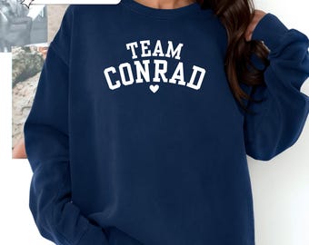 team conrad crewneck | the summer i turned pretty | unisex comfort colors 1566 sweatshirt | team jeremiah belly tsitp merch cousins beach