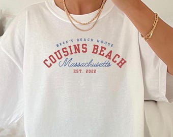 cousins beach oversized tee | beck's house the summer i turned pretty | unisex comfort colors 1717 tshirt | team conrad jeremiah tsitp merch