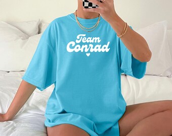 team conrad tee cursive | the summer i turned pretty | unisex comfort colors 1717 tshirt | team belly jeremiah cousins beach tsitp merch