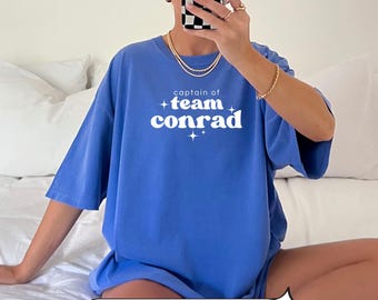 captain of team conrad tee | the summer i turned pretty | unisex comfort colors 1717 tshirt | team belly jeremiah cousins beach tsitp merch